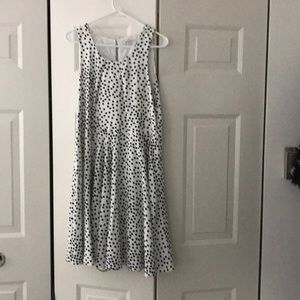 Black and white polka dot dress